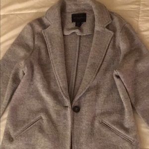 Christian Siriano wool blend top coat